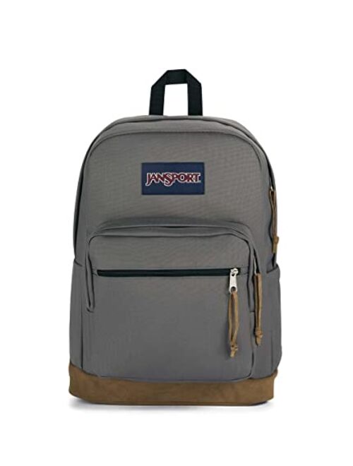 JanSport Main Campus Cordura Backpack - School, Travel, or Work Bookbag with 15-Inch Laptop Pack with Leather Trims