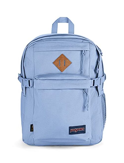 JanSport Main Campus Cordura Backpack - School, Travel, or Work Bookbag with 15-Inch Laptop Pack with Leather Trims