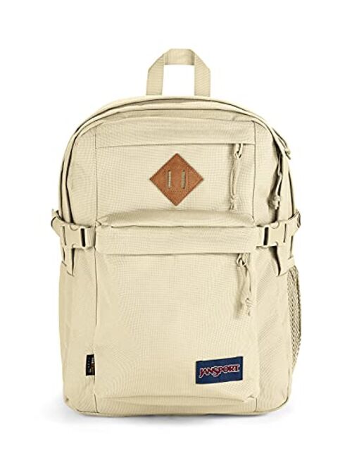 JanSport Main Campus Cordura Backpack - School, Travel, or Work Bookbag with 15-Inch Laptop Pack with Leather Trims