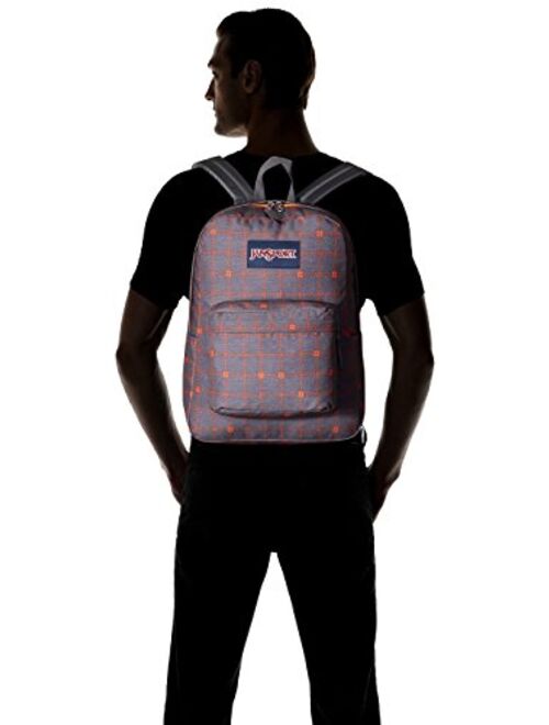 JanSport Mens Superbreak Shady Grey Stitch Plaid Backpack One Size