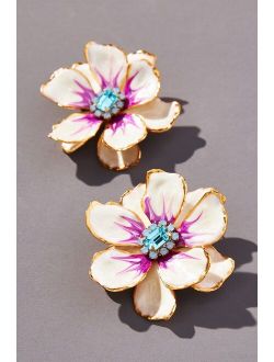 The Pink Reef Hand-Painted Earrings