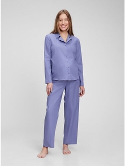 Cotton Long Sleeve Maternity PJ Set