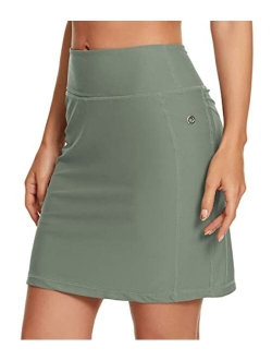 Mounblun Women's Active Athletic Skort Lightweight Tennis Skirt Perfect for Running Training Sports Golf