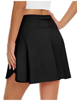 HELUKI Pleated Tennis Skirts for Women with Pockets High Waist Sports Golf Skorts Skirts Skorts Activewear for Running Casual
