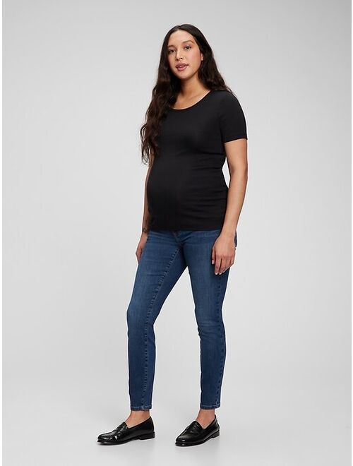 GAP Maternity Inset Panel Skinny Jeans with Washwell