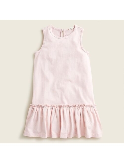 Girls' cotton drop-waist dress