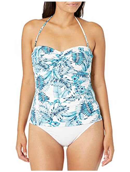 La Blanca Women's Standard Island Goddess Shoulder One Piece Swimsuit