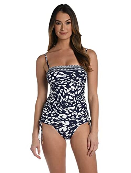 La Blanca Women's Standard Island Goddess Shoulder One Piece Swimsuit