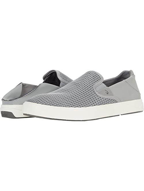 OLUKAI Lae'ahi Men's Slip On Sneakers, Lightweight Barefoot Feel & Breathable Mesh, Water Resistant Heel & Wet Grip Rubber Soles, Removable Gel Insert