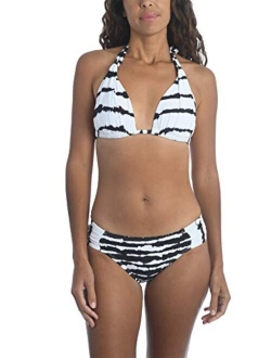 Women's Standard Rouched Halter Bikini Swimsuit Top