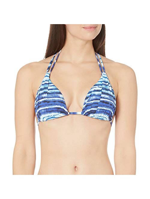 La Blanca Women's Standard Rouched Halter Bikini Swimsuit Top