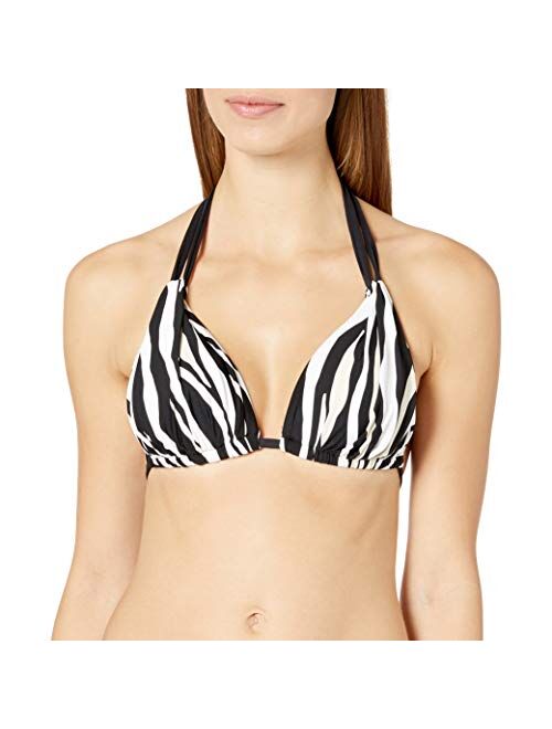 La Blanca Women's Standard Rouched Halter Bikini Swimsuit Top