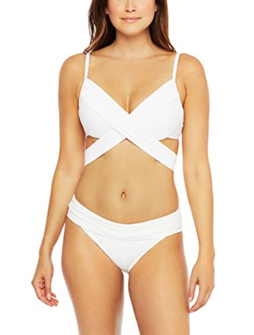 La Blanca Women's Island Goddess Wrap Underwire Push Up Swimsuit Top