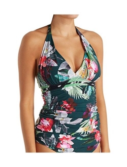 V-Neck Halter Tankini Swimsuit Top