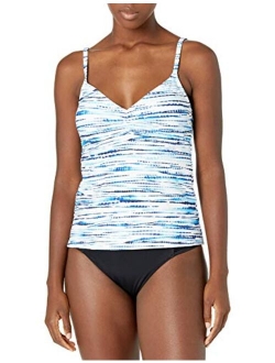 V-Neck Halter Tankini Swimsuit Top