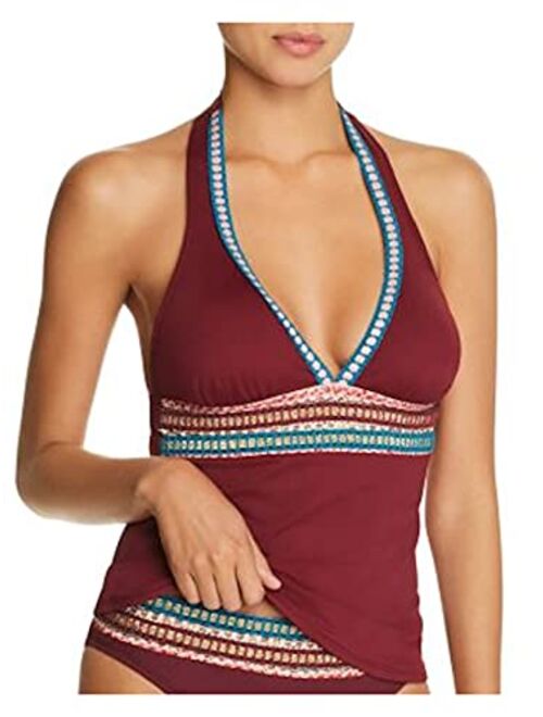 La Blanca V-Neck Halter Tankini Swimsuit Top