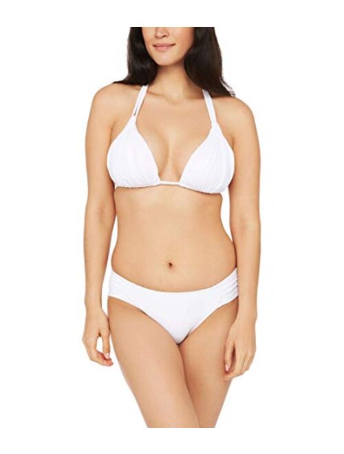 La Blanca Rouched Halter Bikini Swimsuit Top