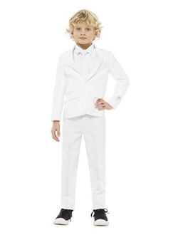 Boys White Knight Solid Suit