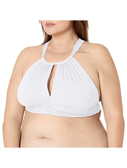 La Blanca High Neck Midkini Bikini Swimsuit Top