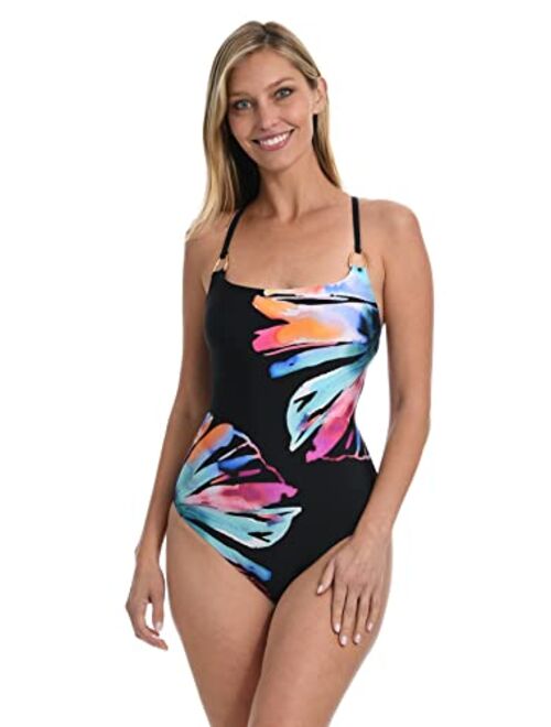 La Blanca Rouched Body Lingerie Mio One Piece Swimsuit