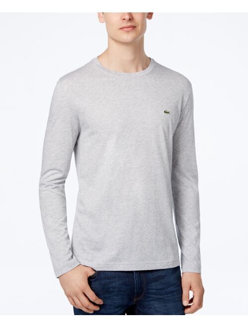 Lacoste Long Sleeve Pima Jersey Crew Neck Tee Shirt