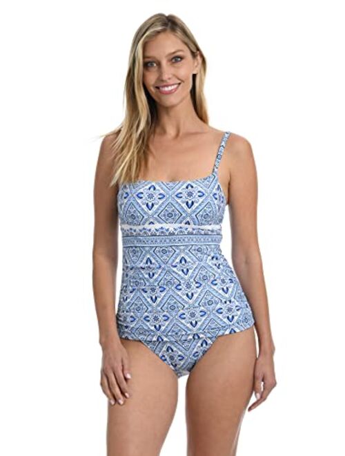 La Blanca Lingerie Strap Tankini Swimsuit Top