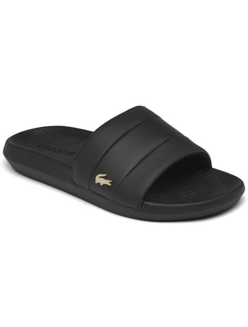 Lacoste Women's Croco Slide Sandals from Finish Line