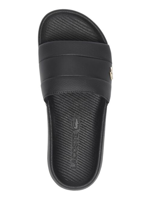 Lacoste Women's Croco Slide Sandals from Finish Line