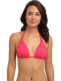 Women's Triangle Halter Bra Bikini Swimsuit Top