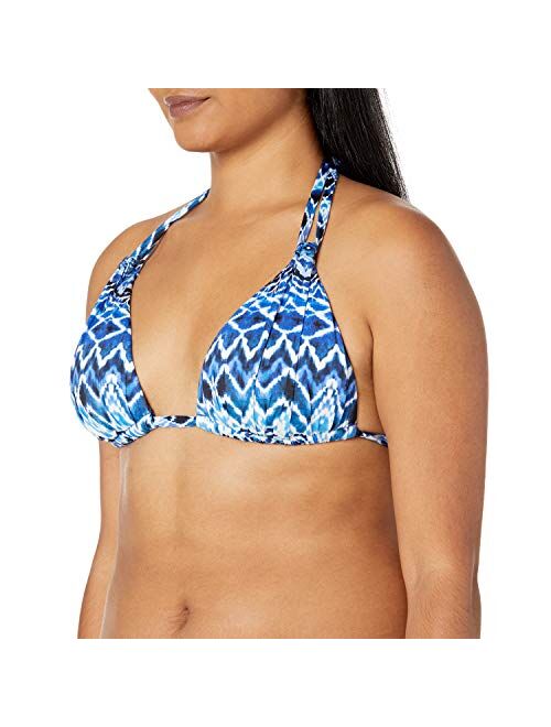 La Blanca Women's Triangle Halter Bra Bikini Swimsuit Top