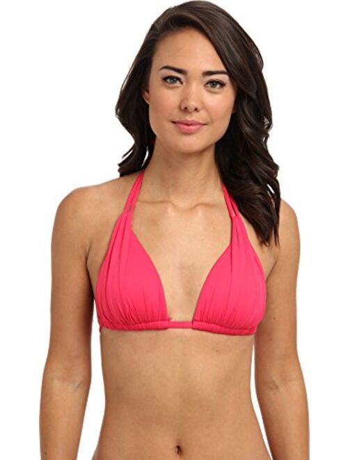 La Blanca Women's Triangle Halter Bra Bikini Swimsuit Top