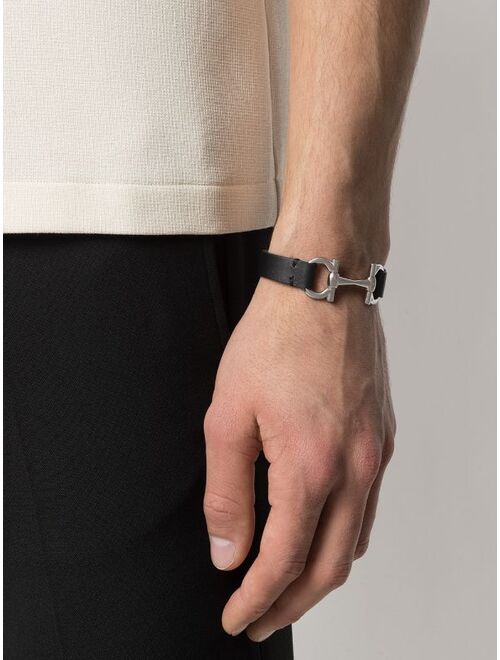 Salvatore Ferragamo horsebit detail adjustable bracelet