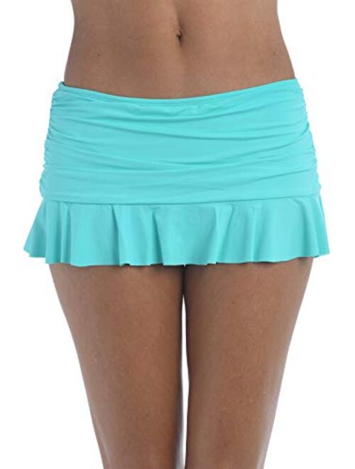 La Blanca Women's Island Goddess Ruffle Skirted Swimsuit Bottom