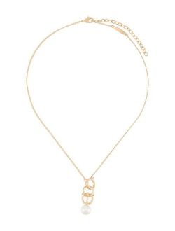 Salvatore Ferragamo Gancio 3D pearl necklace