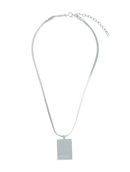 Salvatore Ferragamo logo-engraved pendant necklace