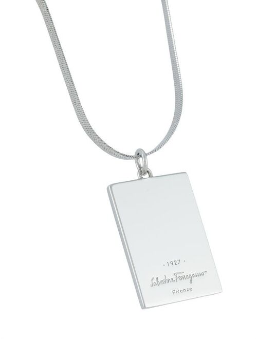 Salvatore Ferragamo logo-engraved pendant necklace