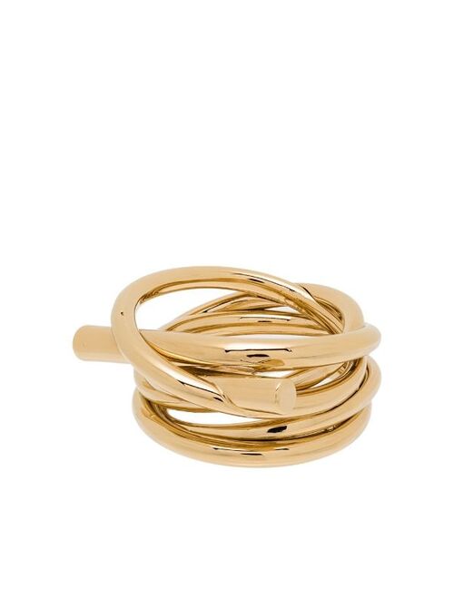 Salvatore Ferragamo Gancini knot-detail ring