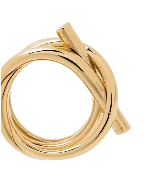 Salvatore Ferragamo Gancini knot-detail ring