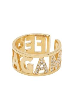 Salvatore Ferragamo logo-lettering ring