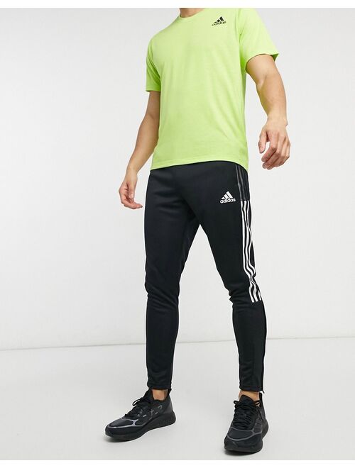 adidas Training Tiro 3-Stripes sweatpants in black