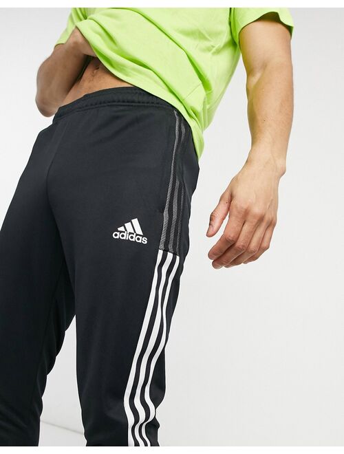 adidas Training Tiro 3-Stripes sweatpants in black