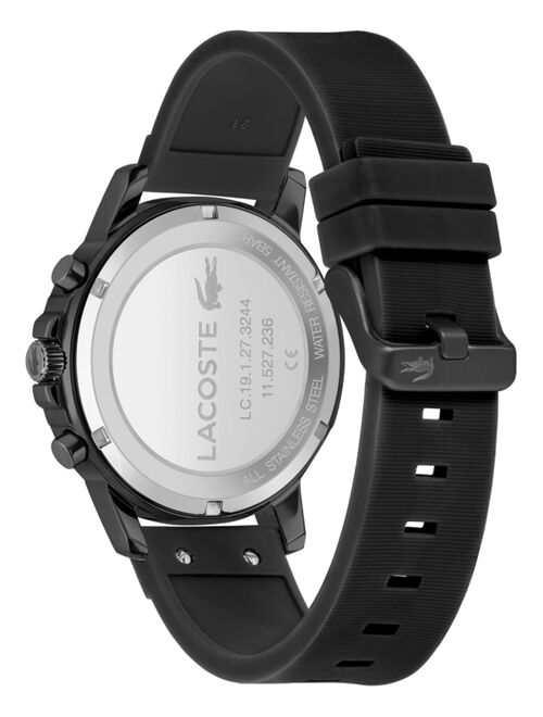 Lacoste Men's Topspin Black Silicone Strap Watch 43mm