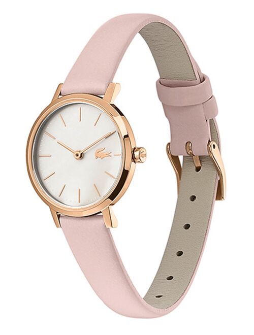 Lacoste Women's Swiss Moon Pink Leather Strap Watch 28mm