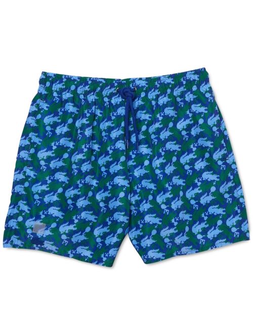 Lacoste x Minecraft Men's Print Light 6" Swim Trunks