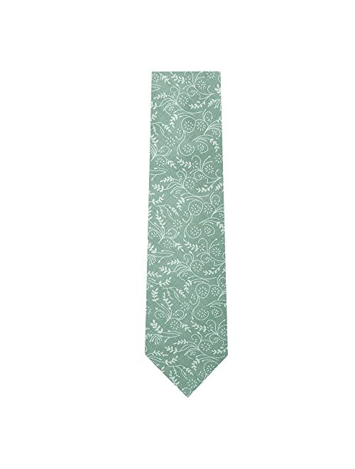 Jacob Alexander Boys' Prep Floral Cotton Neck Tie