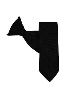 Boys' Woven Subtle Mini Squares 14-inch Clip-On Neck Tie