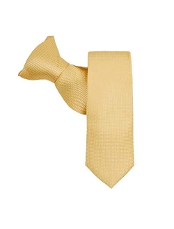 Boys' Woven Subtle Mini Squares 14-inch Clip-On Neck Tie