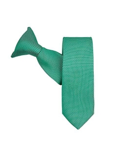 Boys' Woven Subtle Mini Squares 14-inch Clip-On Neck Tie