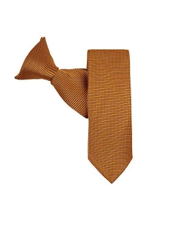 Boys' Woven Subtle Mini Squares 14-inch Clip-On Neck Tie