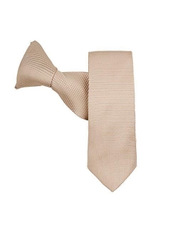 Boys' Woven Subtle Mini Squares 14-inch Clip-On Neck Tie